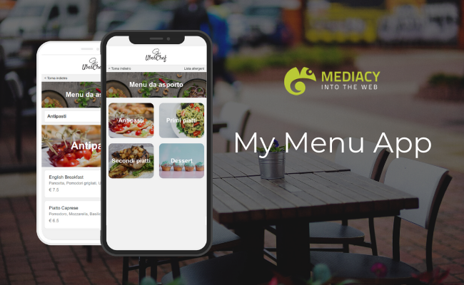 My Menu App - Mostra e gestisci il tuo menù